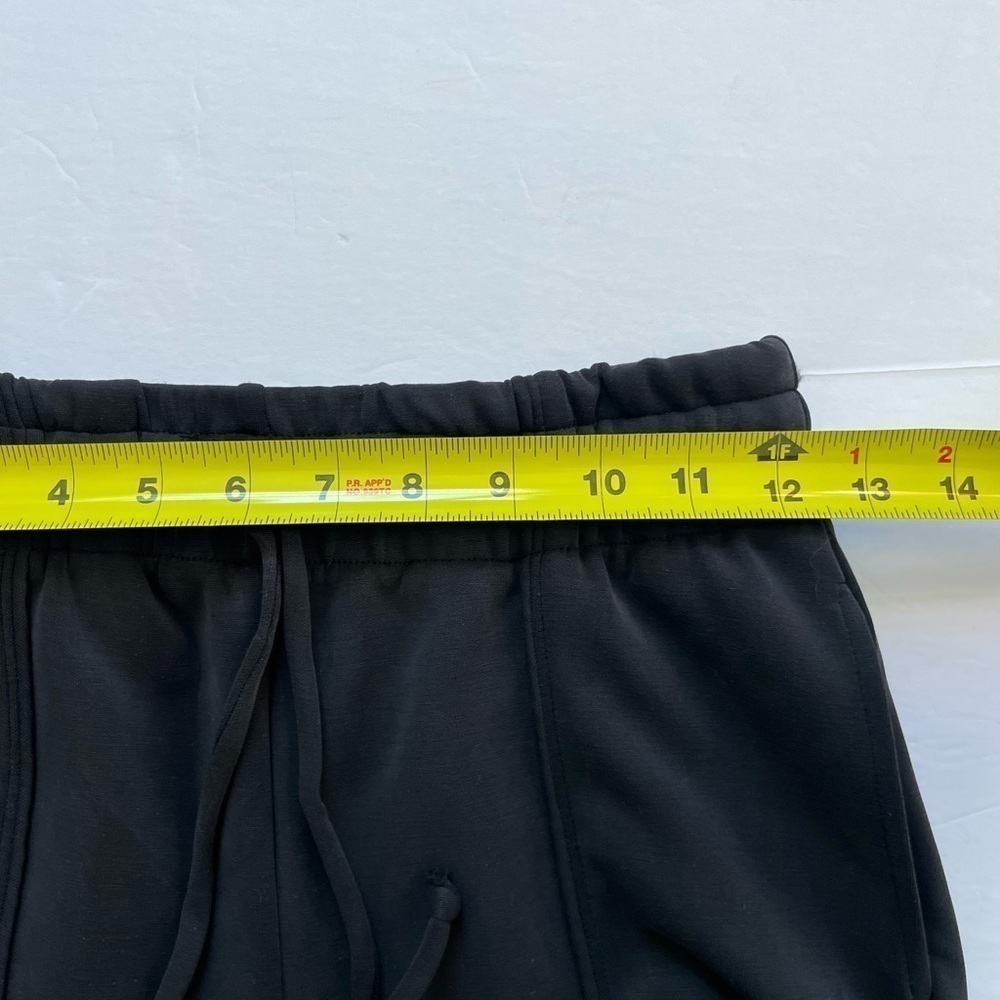 Nux Los Angeles Size XSmall Sleek Fabric Black Jogger Sweatpants - Picture 5 of 9